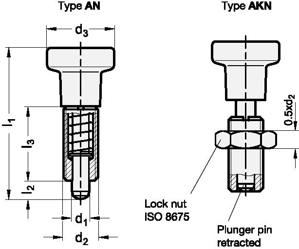 GN-613-Stainless-Steel-Indexing-plungers-sketch