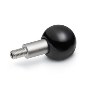 GN-319.5-Revolving-ball-knobs-Plastic-Stainless-Steel-A-With-threaded-stud