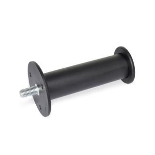 GN-539.2-Cylindrical-handles-Plastic-Threaded-stud-B-With-hand-guard-both-sides