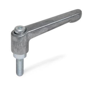 GN-300.2-Adjustable-hand-levers-Zinc-die-casting-with-threaded-stud-steel-zinc-plated-RH-Uncoated