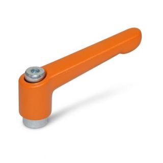 GN-300.2-Adjustable-hand-levers-Zinc-die-casting-bushing-steel-zinc-plated-OS-Orange-RAL-2004-textured-finish