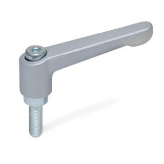 GN-300.2-Adjustable-hand-levers-Zinc-die-casting-with-threaded-stud-steel-zinc-plated-SR-Silver-RAL-9006-textured-finish