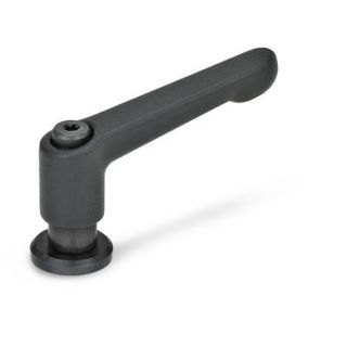 GN-307-Adjustable-hand-levers-Zinc-die-casting-with-bushing-and-washer-SW-Black-RAL-9005-textured-finish