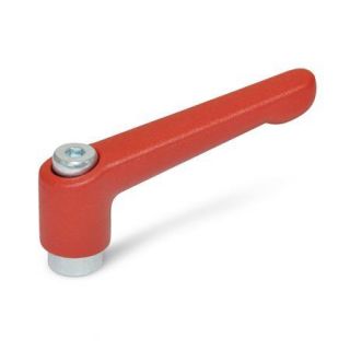 GN-300.2-Adjustable-hand-levers-Zinc-die-casting-bushing-steel-zinc-plated-RS-Red-RAL-3000-textured-finish