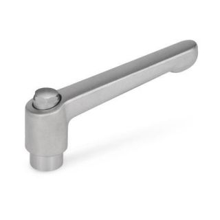 GN-300.5-Adjustable-Stainless-Steel-Hand-levers-with-bushing-matte-shot-blasted-With-external-hexagon