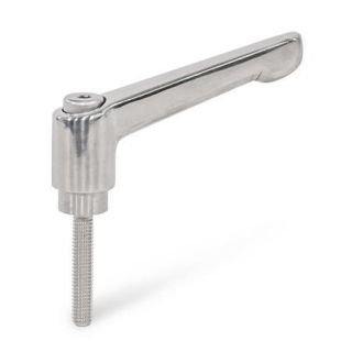 GN-300.6-Adjustable-Stainless-Steel-Hand-Levers-with-Threaded-Stud-Polished-With-internal-hexalobular