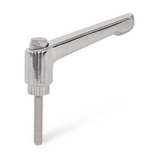 GN-300.6-Adjustable-Stainless-Steel-Hand-Levers-with-Threaded-Stud-Polished-With-external-hexagon