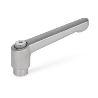 GN-300.5-Adjustable-Stainless-Steel-Hand-levers-with-bushing-matte-shot-blasted-IS-With-internal-hexalobular