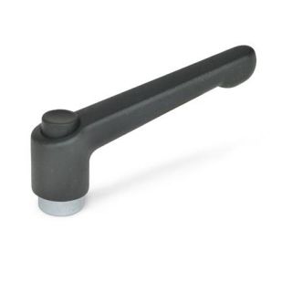 GN-303.2-Adjustable-hand-levers-with-releasing-button-zinc-die-casting-bushing-steel-zinc-plated-S-Black-RAL-9005