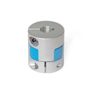 GN-2240-Elastomer-Jaw-Couplings-with-Clamping-Hub-K-With-keyway-from-dsub1sub-30-BS-80-Shore-A-blue