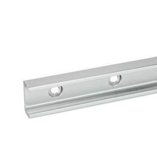 GN-2422-Cam-roller-linear-guide-rails-XT-Fixed-bearing-rail-with-mounting-hole-for-flat-head-screw