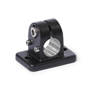 GN-145.1-Flanged-linear-actuator-connectors-Aluminum-B-Bore-SW-Black-RAL-9005-textured-finish