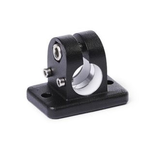 GN-145.1-Flanged-linear-actuator-connectors-Aluminum-G-with-slide-insert-SW-Black-RAL-9005-textured-finish