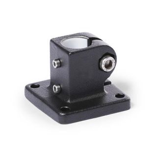 GN-162.1-Base-plate-linear-actuator-connectors-Aluminum-G-with-slide-insert-SW-Black-RAL-9005-textured-finish