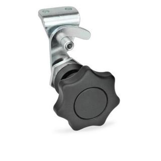 GN-115.8-Hook-Type-Latches-with-Operating-Elements-not-Lockable-With-latch-bracket-With-star-knob-SW-Black-RAL-9005-textured-finish