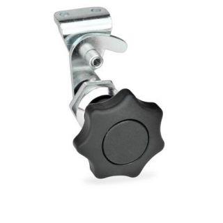 GN-115.8-Hook-Type-Latches-with-Operating-Elements-not-Lockable-With-star-knob-With-latch-bracket-CR-Chrome-plated