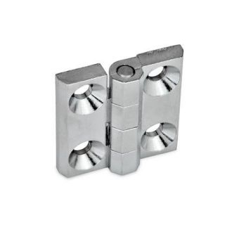 GN-237-Hinges-Zinc-die-casting-Aluminum-CR-Chrome-plated-2x2-bores-for-countersunk-screws-Zinc-die-casting