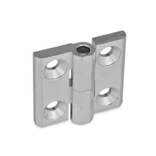 GN-237-Hinges-Zinc-die-casting-Aluminum-EL-Anodized-natural-color-Aluminum-2x2-bores-for-countersunk-screws