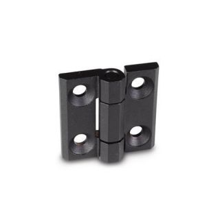 GN-237.3-Stainless-Steel-Heavy-duty-hinges-SW-Black-RAL-9005-textured-finish-Stainless-steel-With-Bores-for-Countersunk-Screws