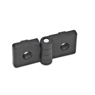 GN-159-Hinges-for-profile-systems-Plastic-SW-Black-matte-finish-Without-safety-hand-levers