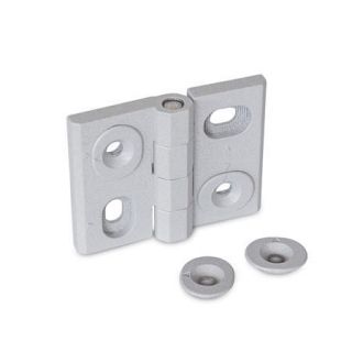 GN-127-Hinges-adjustable-Zinc-die-casting-2-Vertically-and-horizontally-adjustable-SR-Silver-RAL-9006-textured-finish