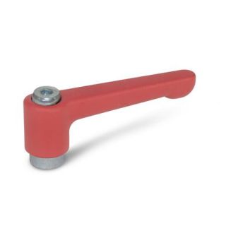 GN-302.2-Flat-Adjustable-Hand-Levers-Zinc-Die-Casting-Bushing-Steel-Zinc-Plated-RS-Red-RAL-3000-textured-finish