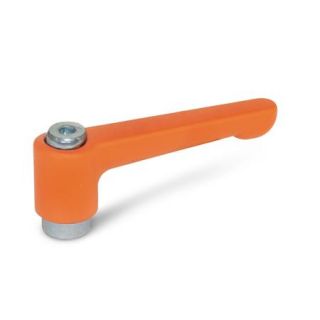 GN-302.2-Flat-Adjustable-Hand-Levers-Zinc-Die-Casting-Bushing-Steel-Zinc-Plated-OS-Orange-RAL-2004-textured-finish