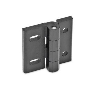 GN-235-Hinges-adjustable-Zinc-die-casting-With-through-holes-horizontally-adjustable-SW-Black-RAL-9005-textured-finish-Zinc-die-casting