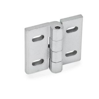 GN-235-Hinges-adjustable-Zinc-die-casting-Horizontally-adjustable-SR-Silver-RAL-9006-textured-finish-Zinc-die-casting