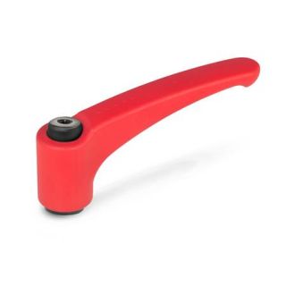 GN-602-Adjustable-hand-levers-zinc-die-casting-bushing-steel-RS-Red-RAL-3000-textured-finish