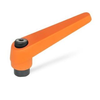 GN-101-Adjustable-hand-levers-Zinc-die-casting-threaded-bushing-steel-OS-Orange-RAL-2004-textured-finish