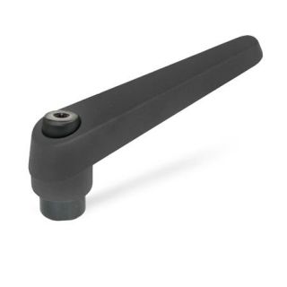 GN-101-Adjustable-hand-levers-Zinc-die-casting-threaded-bushing-steel-SW-Black-RAL-9005-textured-finish