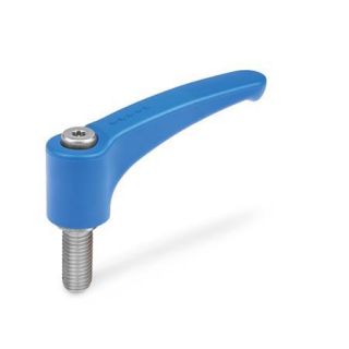 GN-604.1-Adjustable-hand-levers-detectable-FDA-compliant-plastic-threaded-stud-Stainless-Steel-VDB-Visually-detectable