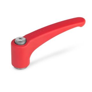 GN-602.1-Adjustable-hand-levers-Zinc-die-casting-bushing-Stainless-Steel-RS-Red-RAL-3000-textured-finish