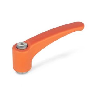 GN-604.1-Adjustable-hand-levers-plastic-bushing-Stainless-Steel-OR-Orange-RAL-2004-matte-finish