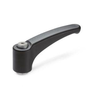 GN-604.1-Adjustable-hand-levers-plastic-bushing-Stainless-Steel-SG-Black-gray-RAL-7021-matte-finish