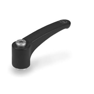 GN-604.1-Adjustable-hand-levers-antibacterial-plastic-bushing-Stainless-Steel-SGA-Black-gray-RAL-7021-matte-finish