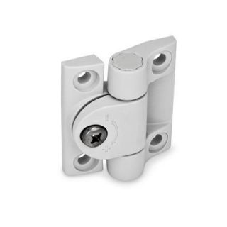 GN-233-Hinges-with-adjustable-friction-Plastic-WS-White-RAL-9002-matte-finish