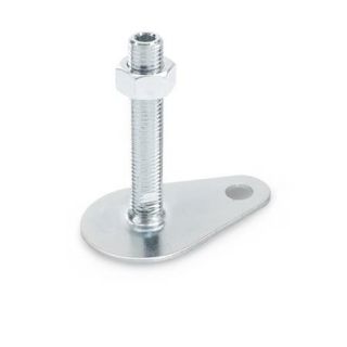 GN-42-Leveling-Feet-Steel-Zinc-Plated-with-Fixing-Lug-Drop-Shape-A0-UK