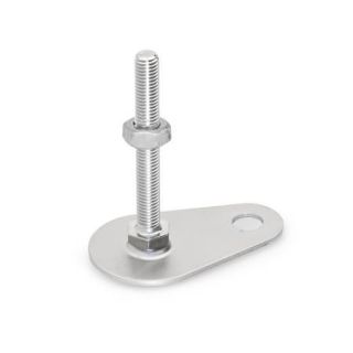 GN-43-Stainless-Steel-Levelling-feet-with-fixing-lug-drop-shape-D0-Without-rubber-pad-SK-With-nut-external-hexagon-at-the-bottom