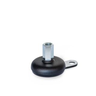 GN-32-Leveling-Feet-Steel-Sheet-Metal-with-Rubber-Pad-with-Mounting-Flange-A5-X