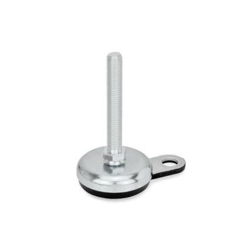 GN-32-Leveling-Feet-Steel-Sheet-Metal-with-Rubber-Pad-with-Mounting-Flange-A1-S