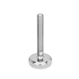 GN-31-Stainless-Steel-Leveling-Feet-with-Rubber-Pad-C4-Polished-rubber-vulcanized-white-T-Without-nut-wrench-flat-at-the-bottom