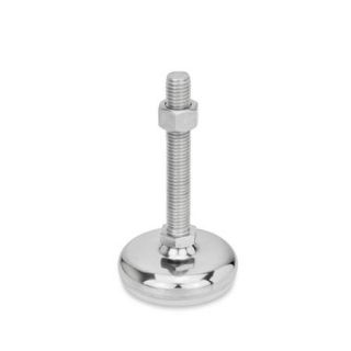 GN-31-Stainless-Steel-Leveling-Feet-with-Rubber-Pad-C4-Polished-rubber-vulcanized-white-SK-With-nut-external-hexagon-at-the-bottom