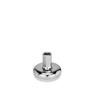 GN-31-Stainless-Steel-Leveling-Feet-with-Rubber-Pad-C4-Polished-rubber-vulcanized-white-X-External-hexagon-with-internal-thread