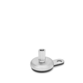 GN-33-Stainless-Steel-Leveling-Feet-with-Rubber-Pad-with-Mounting-Flange-B1-X