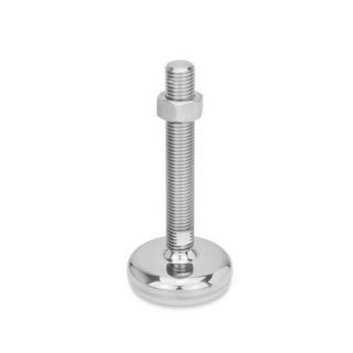 GN-31-Stainless-Steel-Leveling-Feet-with-Rubber-Pad-C4-Polished-rubber-vulcanized-white-TK-With-nut-wrench-flat-at-the-bottom