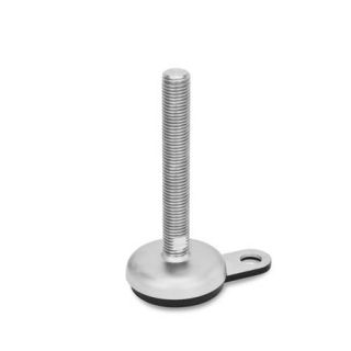 GN-33-Stainless-Steel-Leveling-Feet-with-Rubber-Pad-with-Mounting-Flange-B1-T