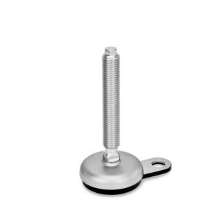 GN-33-Stainless-Steel-Leveling-Feet-with-Rubber-Pad-with-Mounting-Flange-B1-V