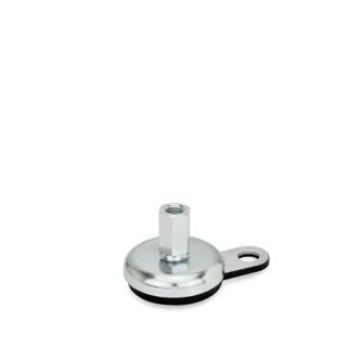 GN-32-Leveling-Feet-Steel-Sheet-Metal-with-Rubber-Pad-with-Mounting-Flange-A1-X